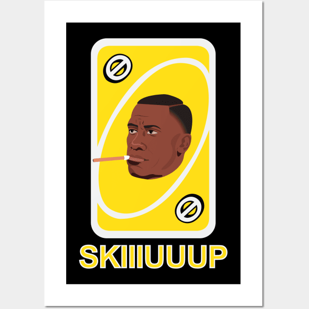 Shannon SKIIIUUUP Yellow Wall Art by Threetothadome